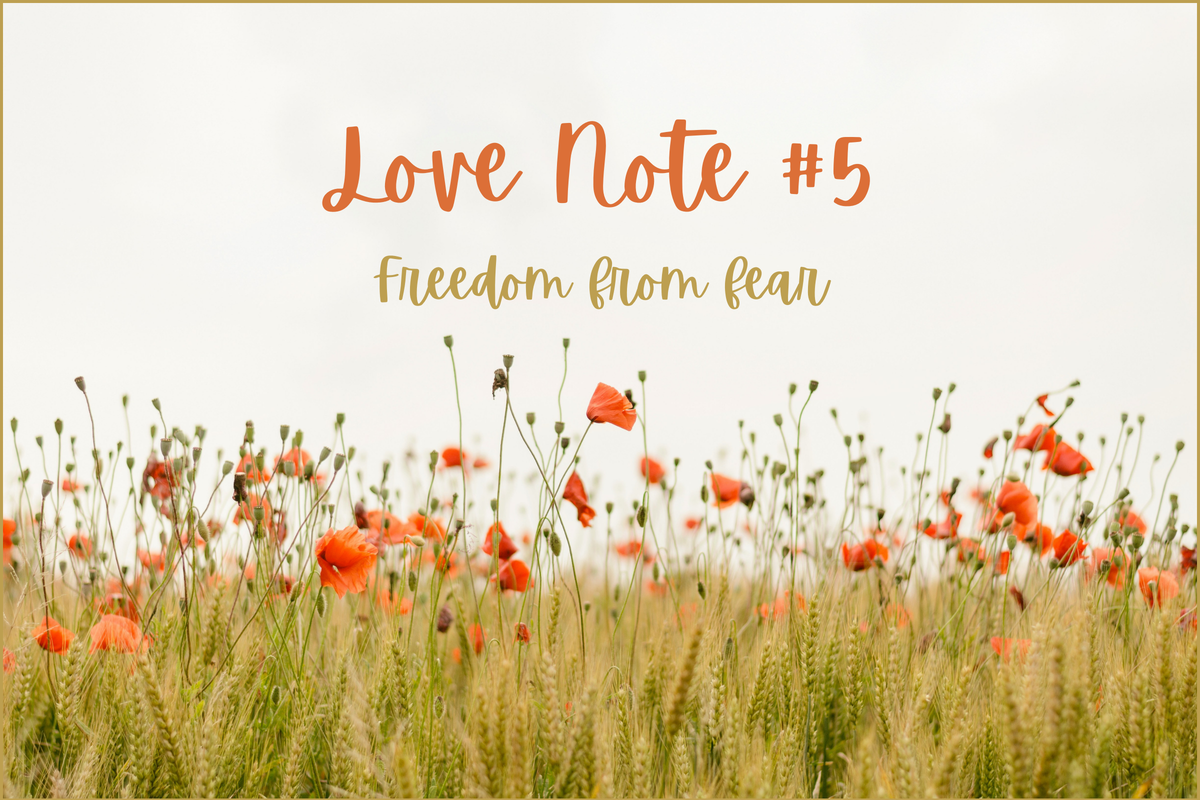 Love Note #5: Freedom from fear